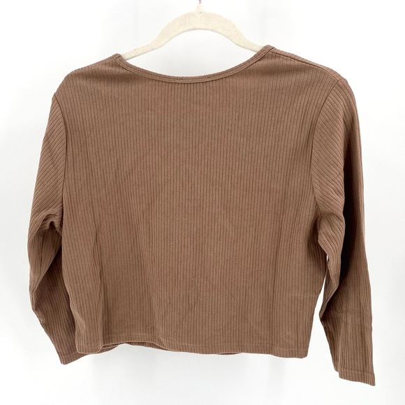 BOHME - Demetri Ribbed Top - Mocha - Picture 9 of 10